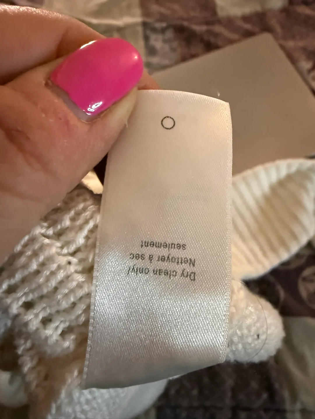 rag & bone/JEAN Women's White Open Back Knit Sweater Size M/M image indicator(7)