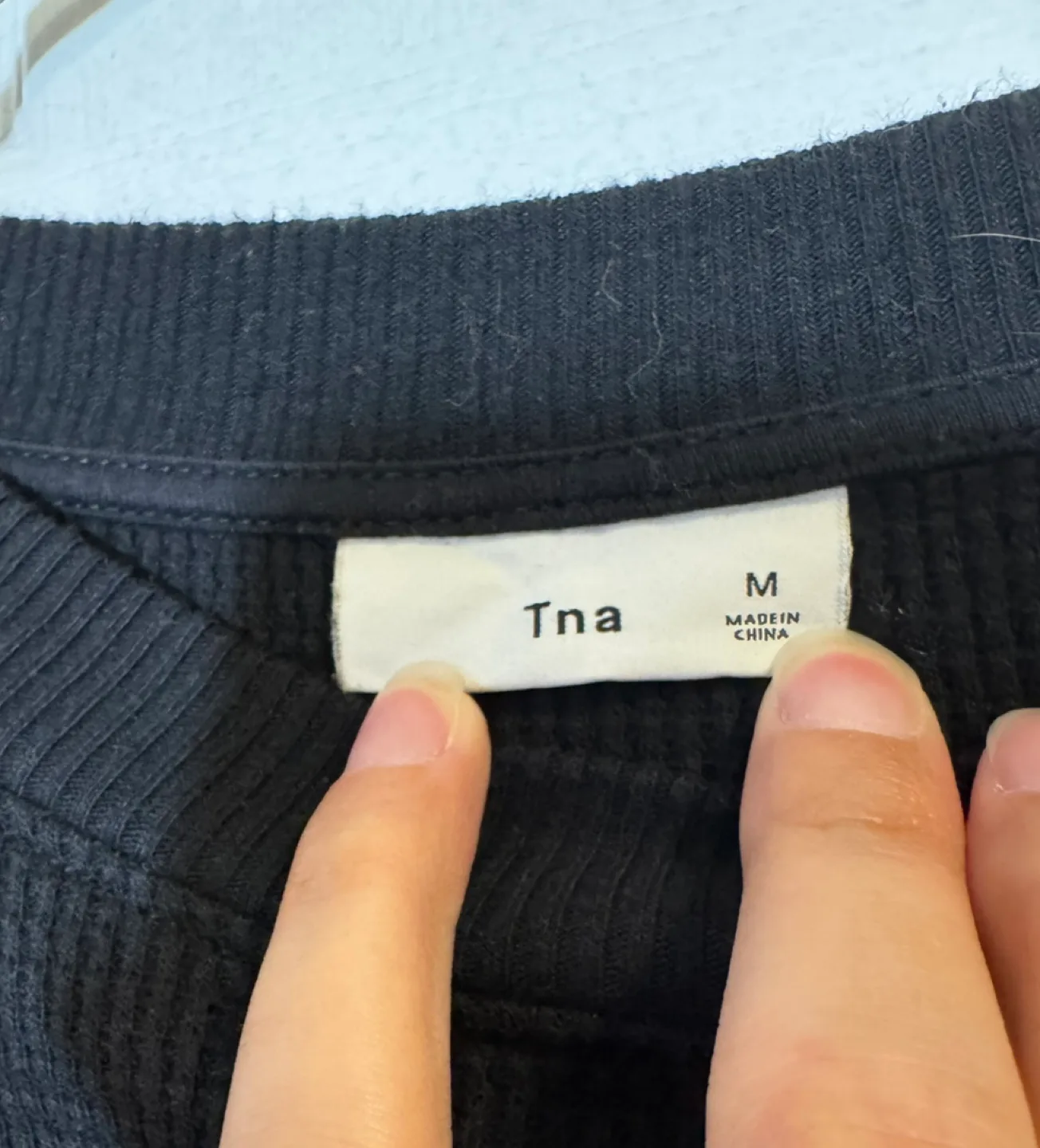 Black Tna Cropped Long Sleeve image indicator(3)