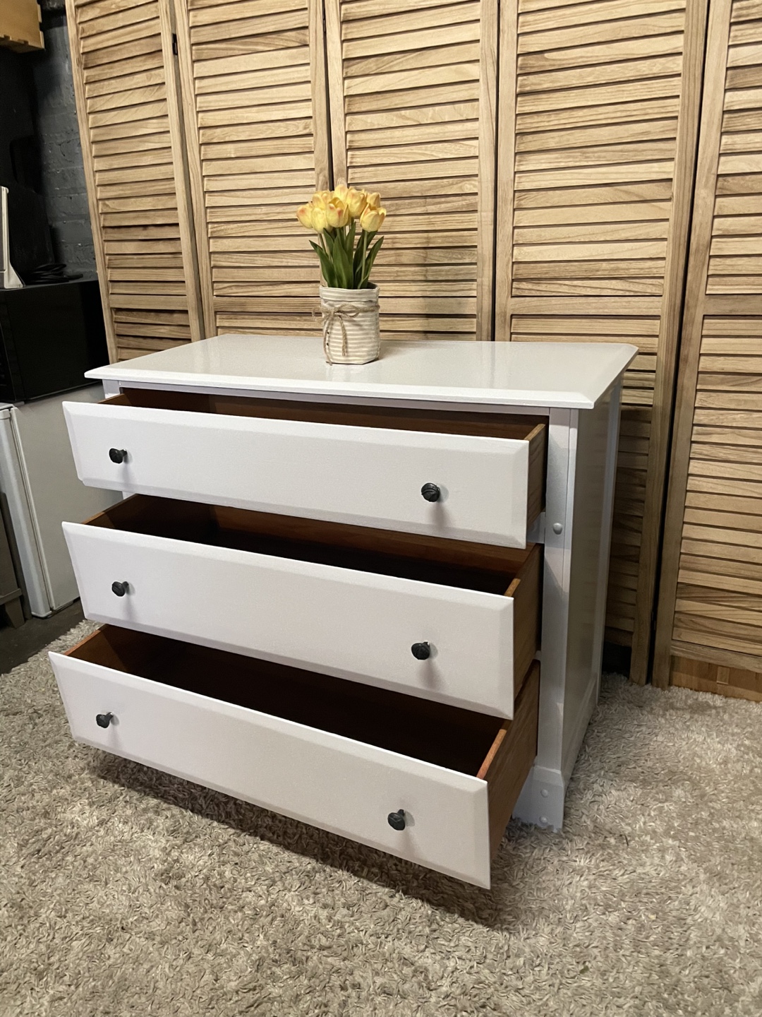 3 drawer solid wood dresser - photo 4