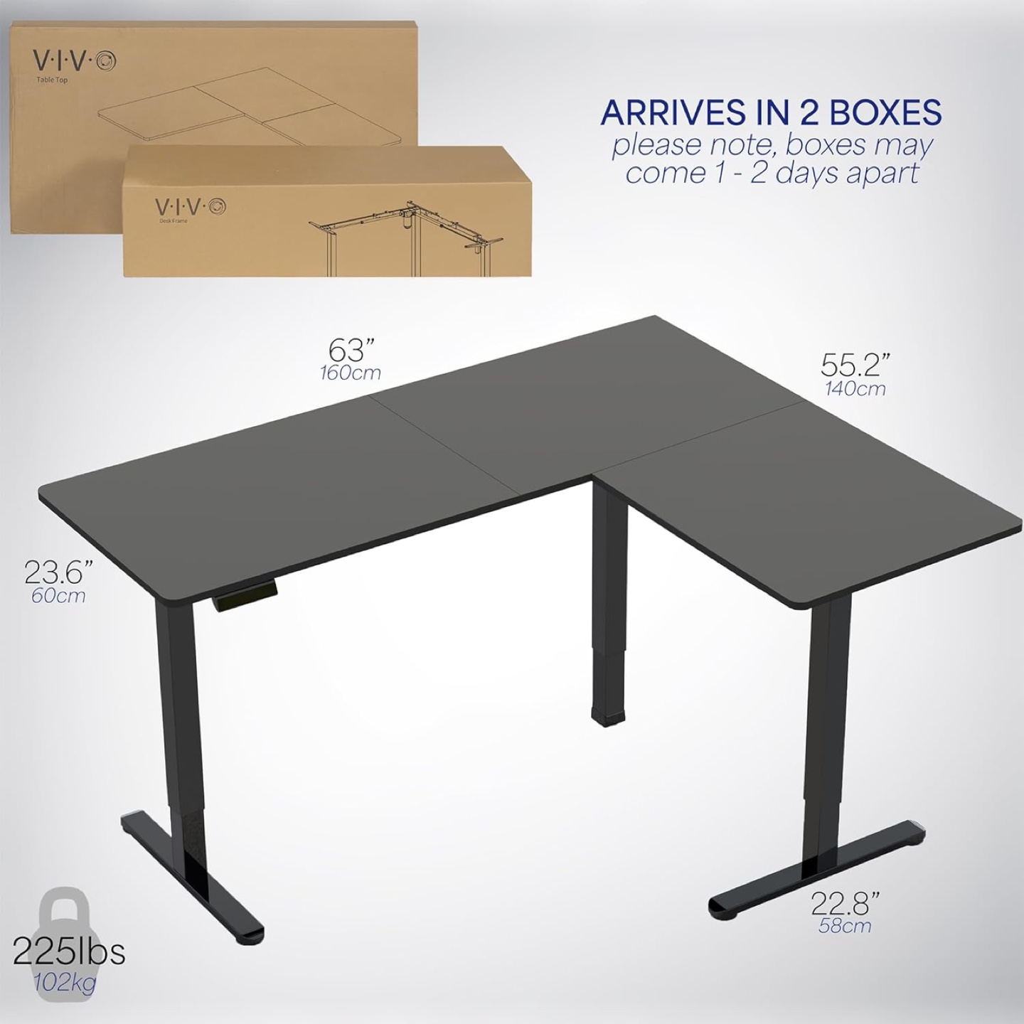 FlexiSpot L-Shaped Electric Standing Desk. Top Alone. - photo 5