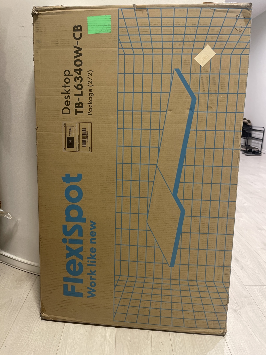 FlexiSpot L-Shaped Electric Standing Desk. Top Alone.