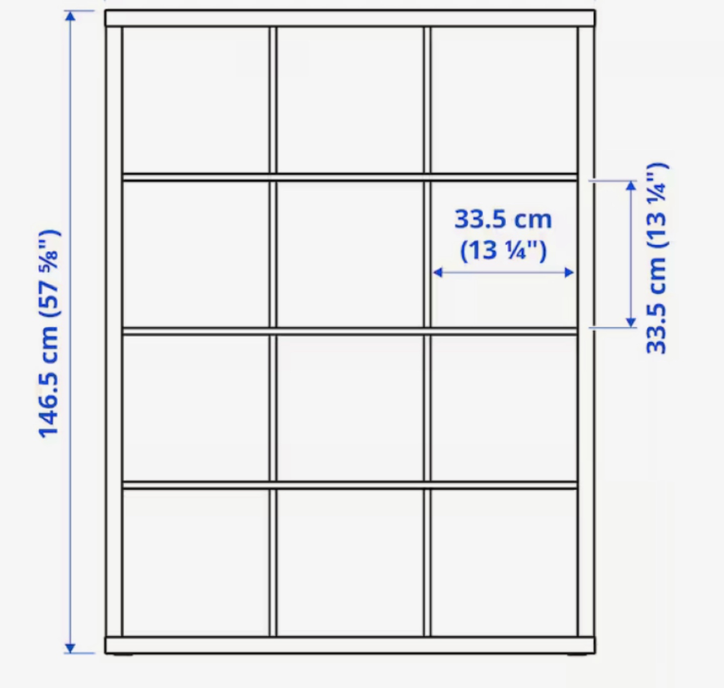 IKEA Kallax 12 Cube Shelving Unit - White - photo 2