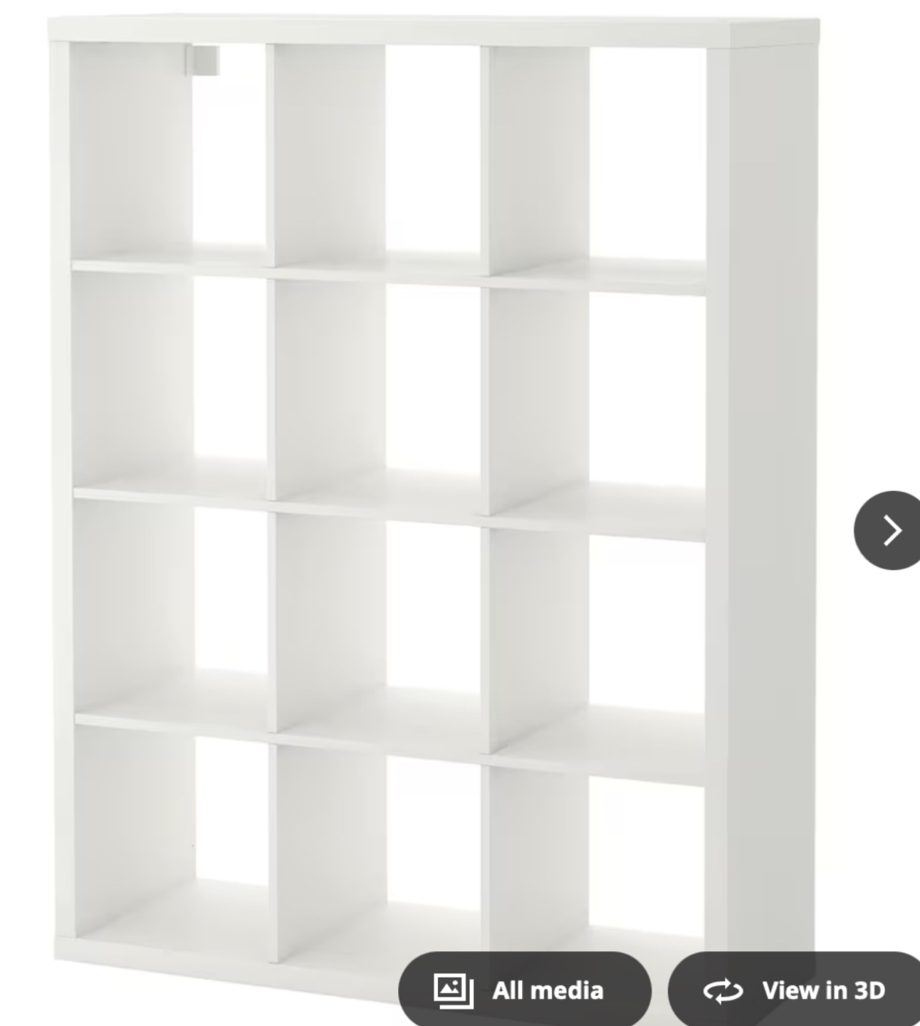 IKEA Kallax 12 Cube Shelving Unit - White