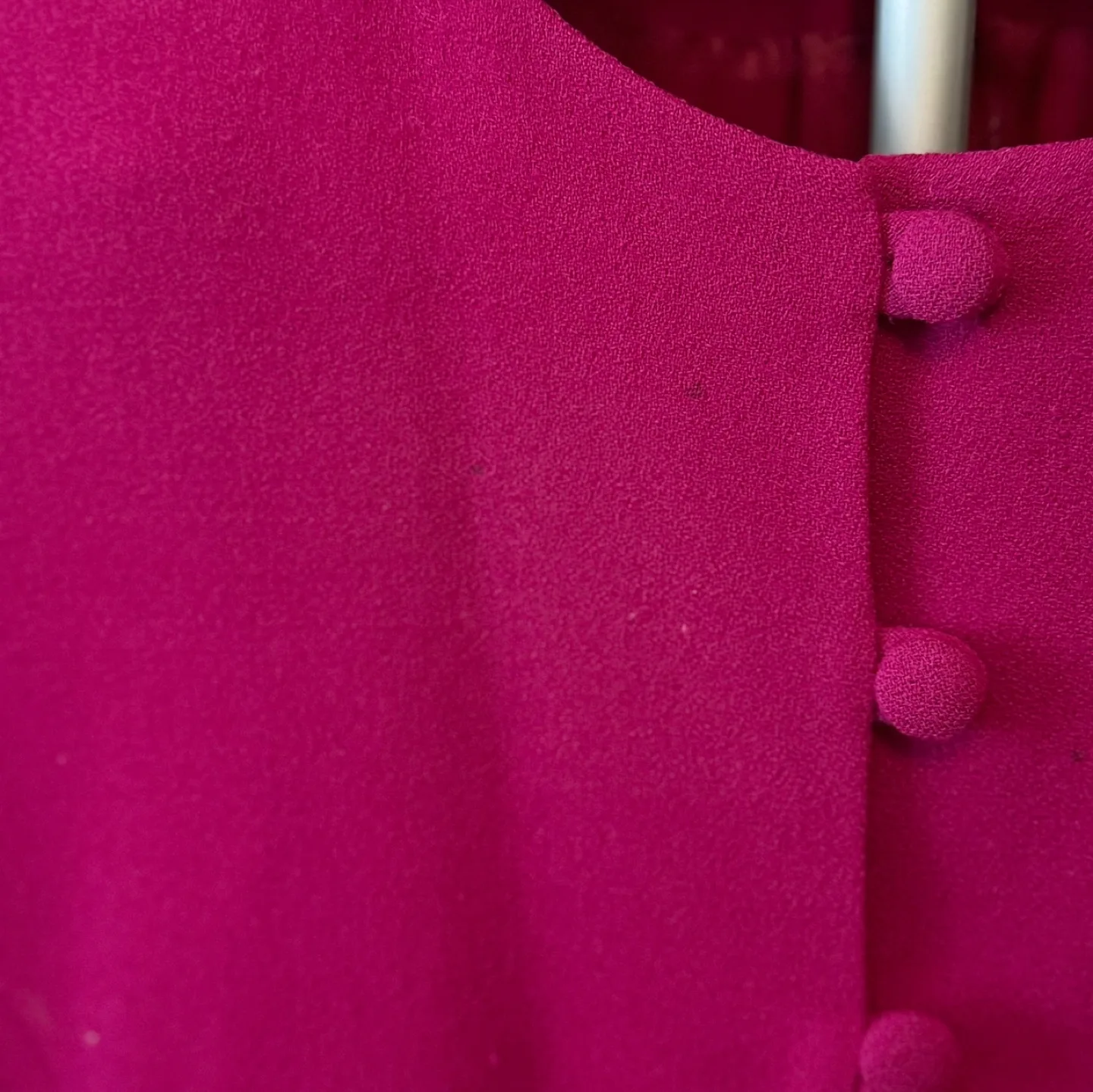 Vintage 100% Pure Virgin Wool Deep Pink Blazer image indicator(3)