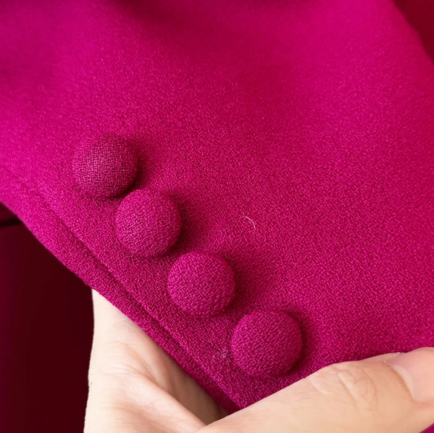 Vintage 100% Pure Virgin Wool Deep Pink Blazer image indicator(5)