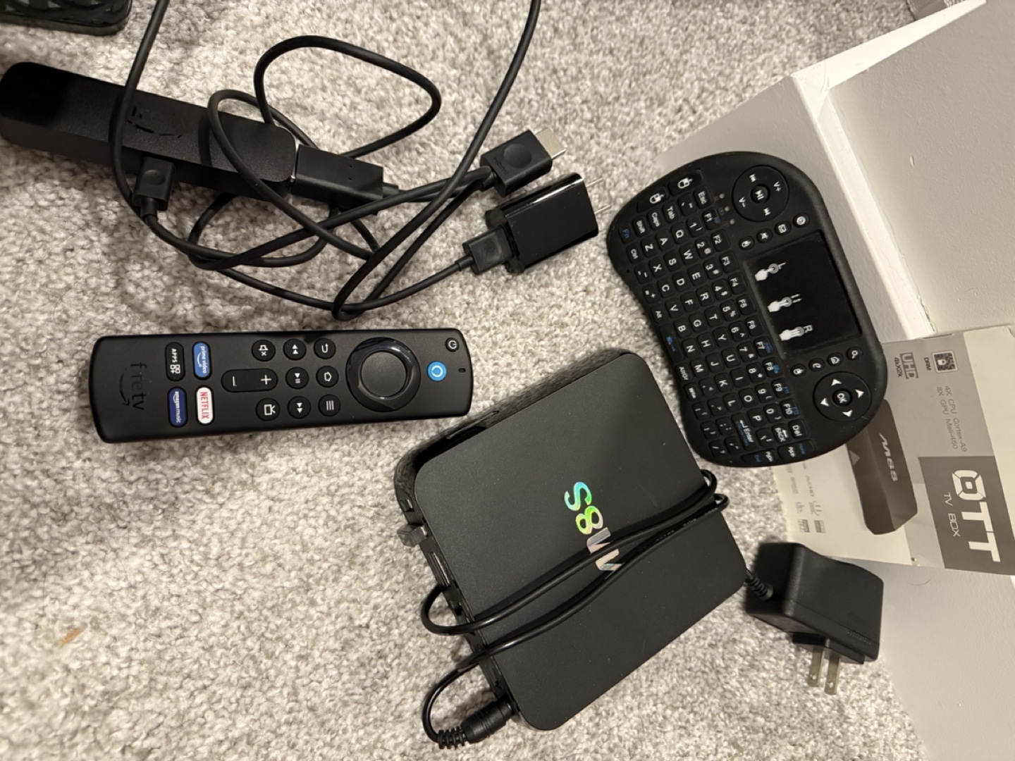 Streaming Device Bundle: Fire TV Stick, S8VW Box