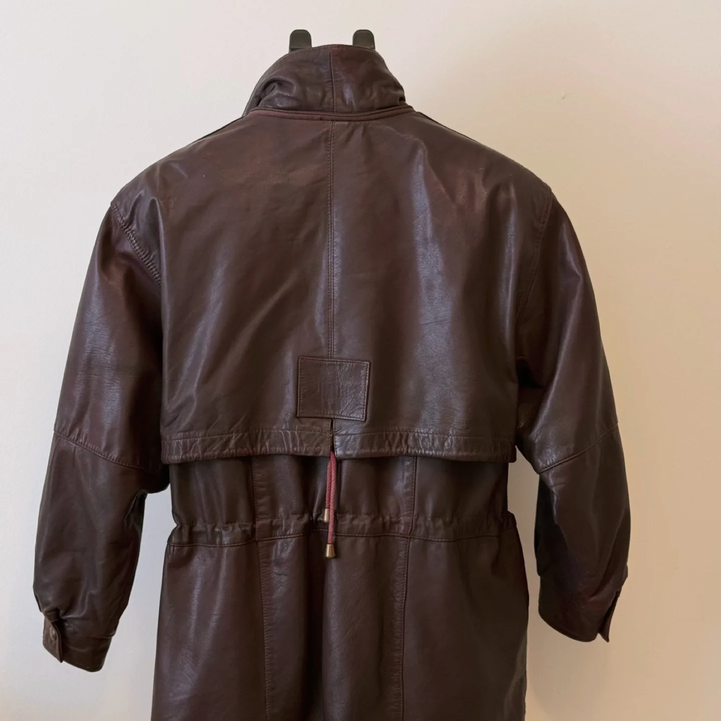 Vintage Genuine Leather Jacket Parka image indicator(6)