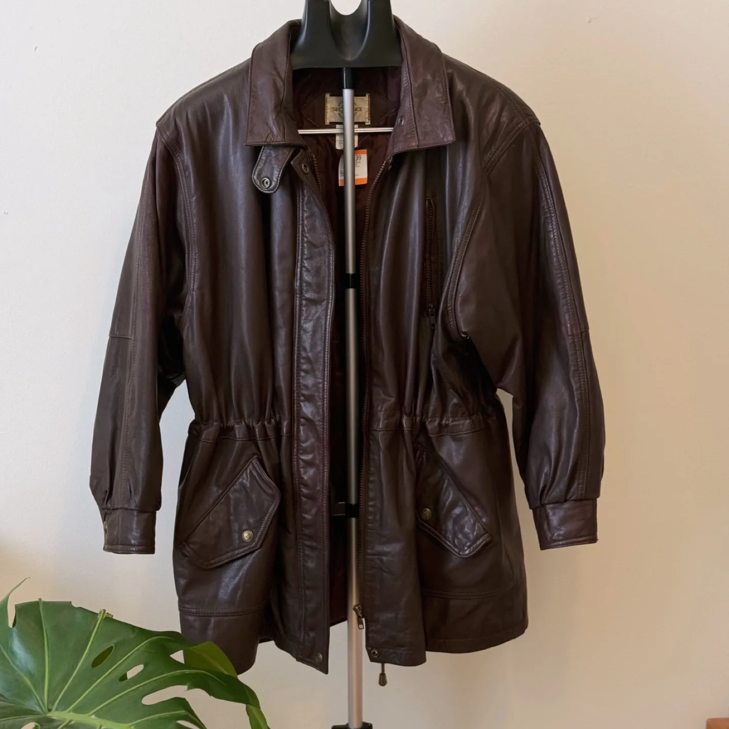 Vintage Genuine Leather Jacket Parka image indicator(2)
