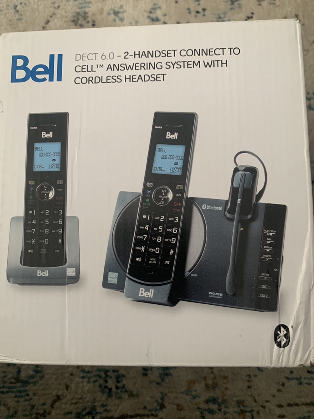 Bell DECT 6.0 2-Handset Answering System with Cordless Headset