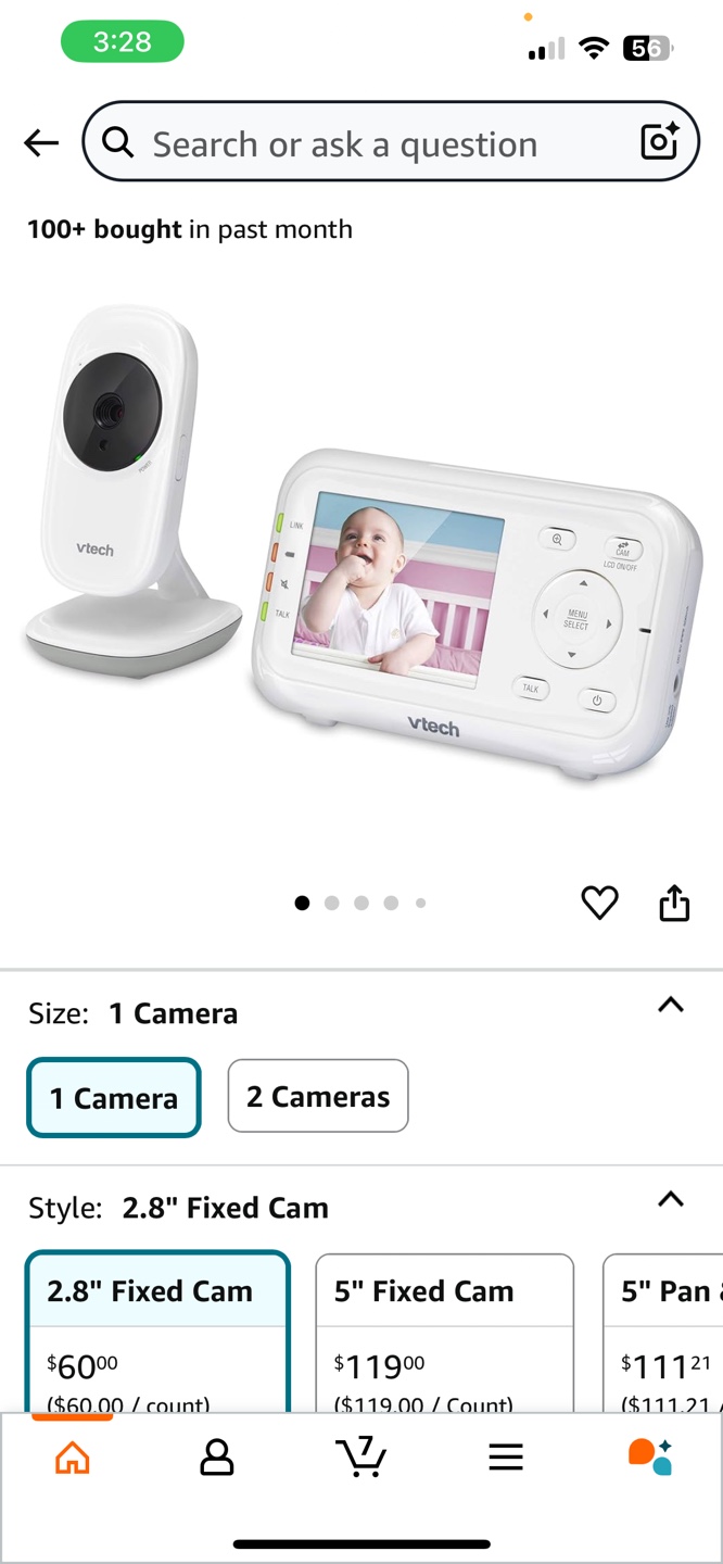VTech 2.8" Fixed Cam Baby Monitor - photo 5