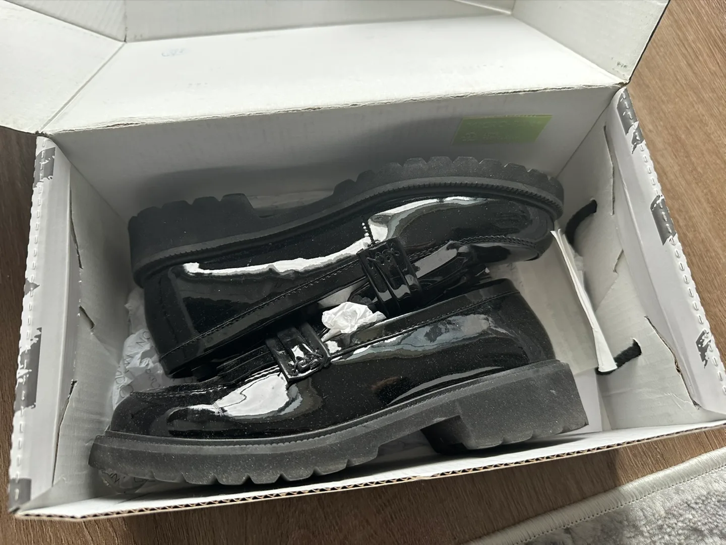 Maddison Dory2 Black Patent Leather Loafers - Size 6 thumbnail