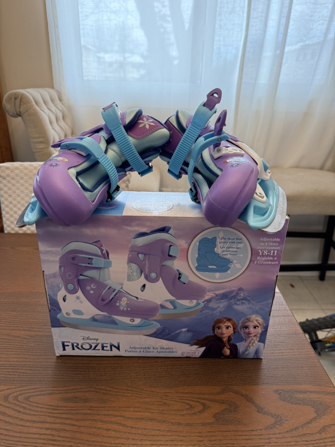 Disney Frozen Adjustable Ice Skates Y8-11 - photo 2
