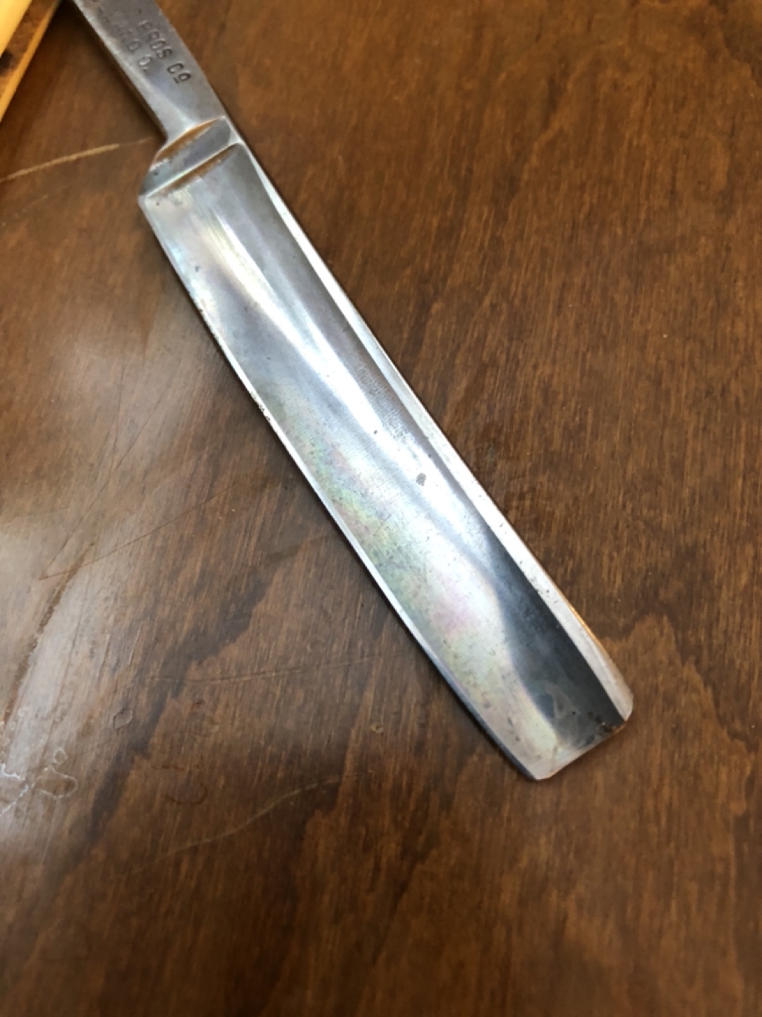 Antique straight razor Herold bros. Co. With original case - photo 3