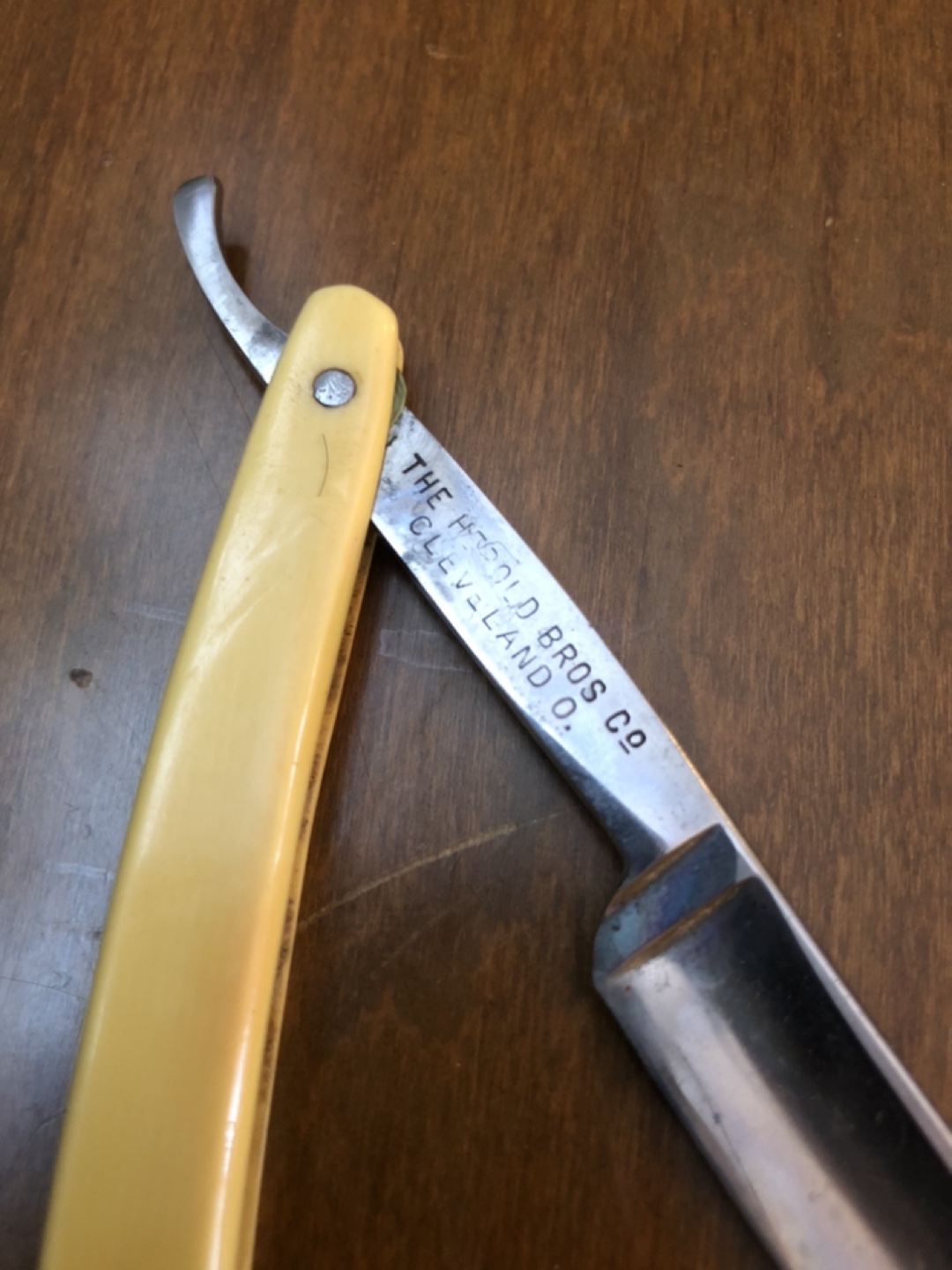 Antique straight razor Herold bros. Co. With original case - photo 2