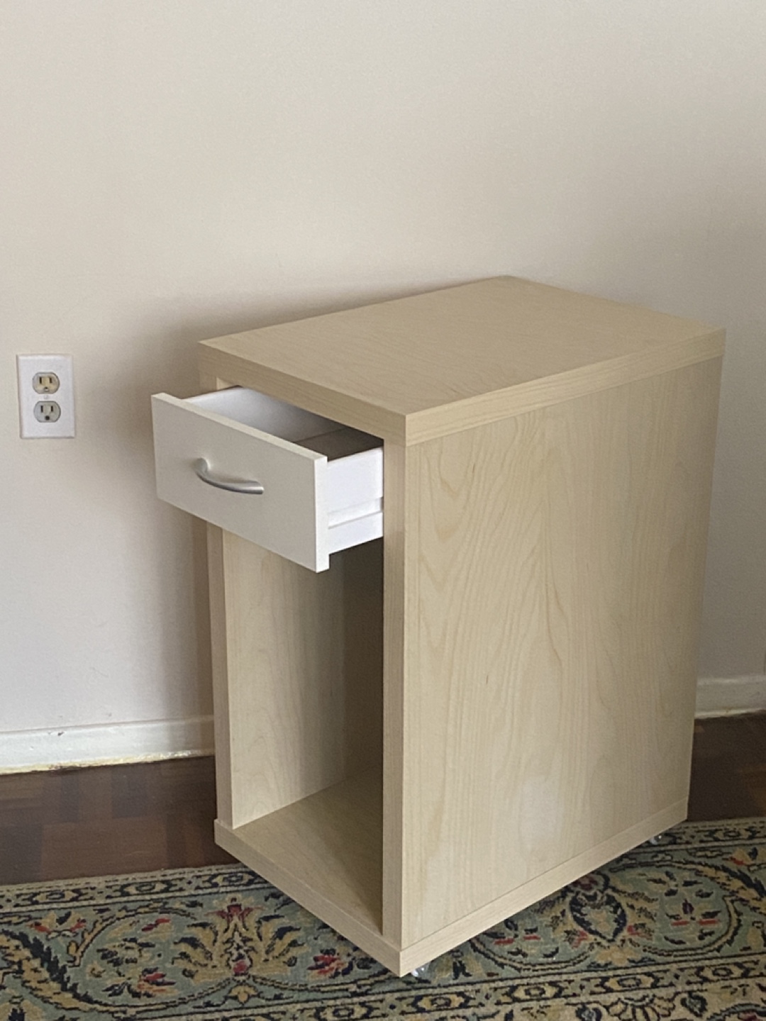 [Move-Out Sale] Small rolling cabinet with drawer - photo 2
