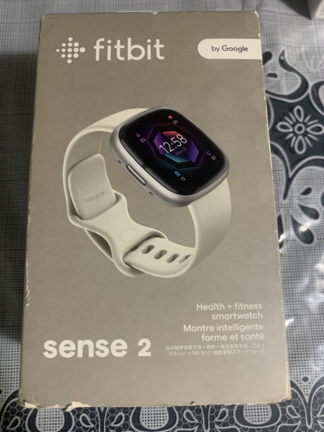 Fitbit Sense 2 Smartwatch - Lunar White - Brand New - photo 2