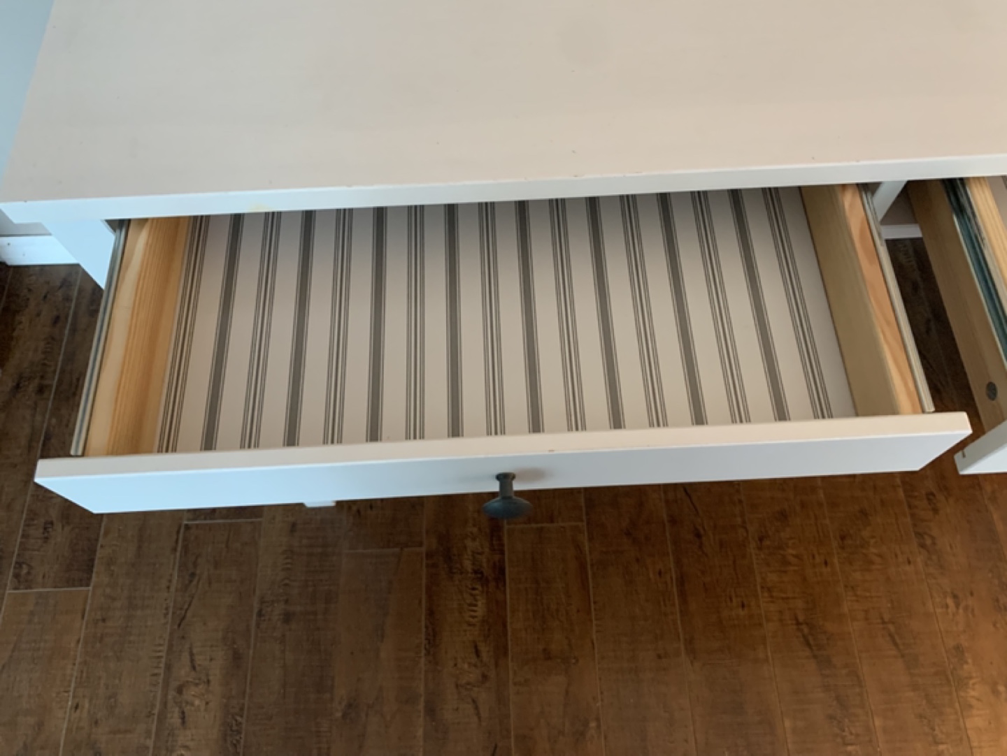 IKEA White Desk with Two Drawers - photo 3