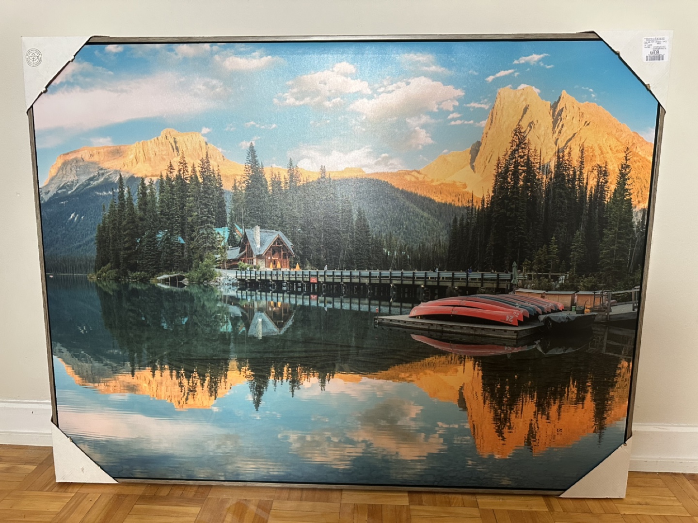 Artwork large brand new nature lake - photo 2