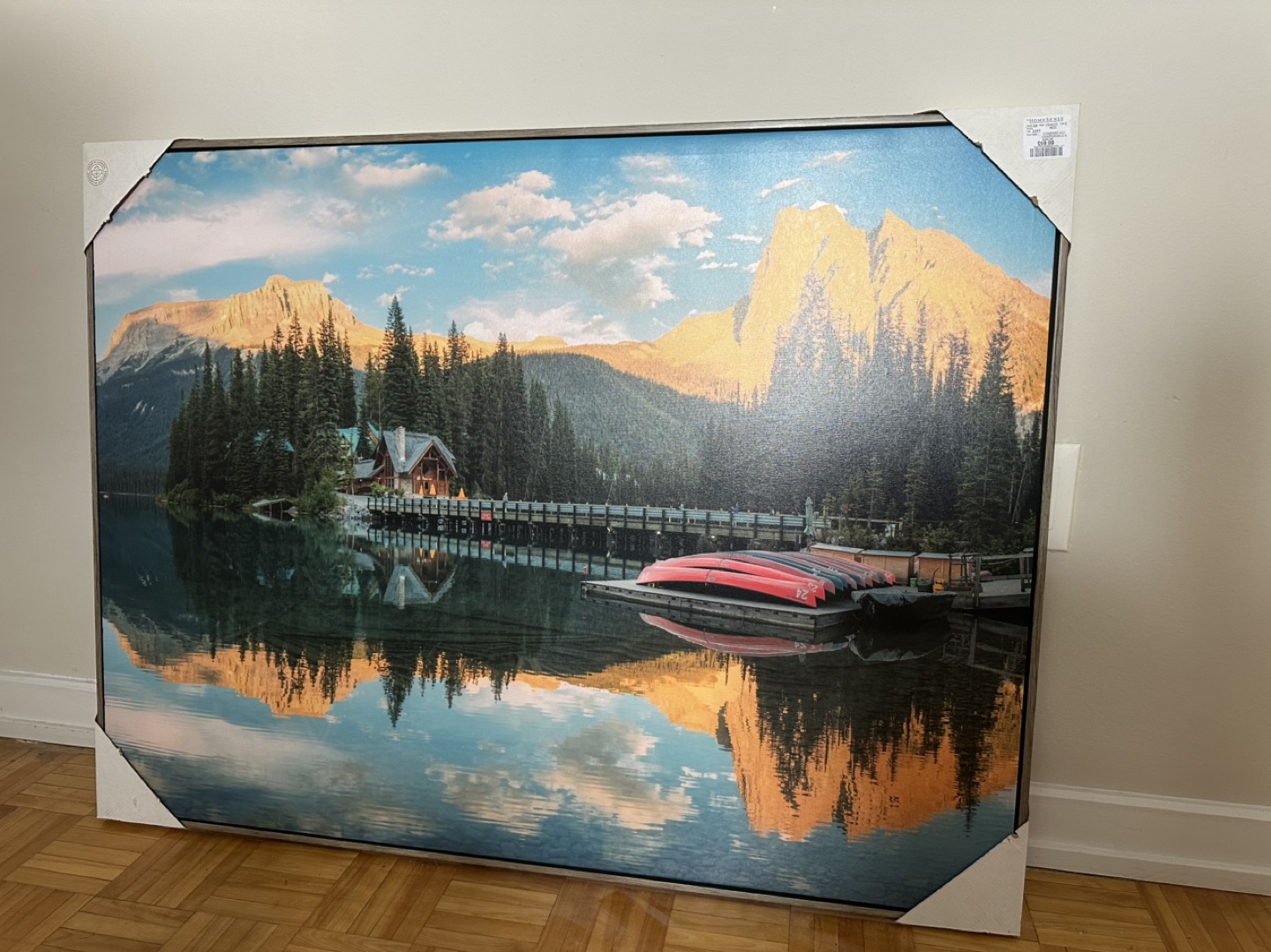 Artwork large brand new nature lake