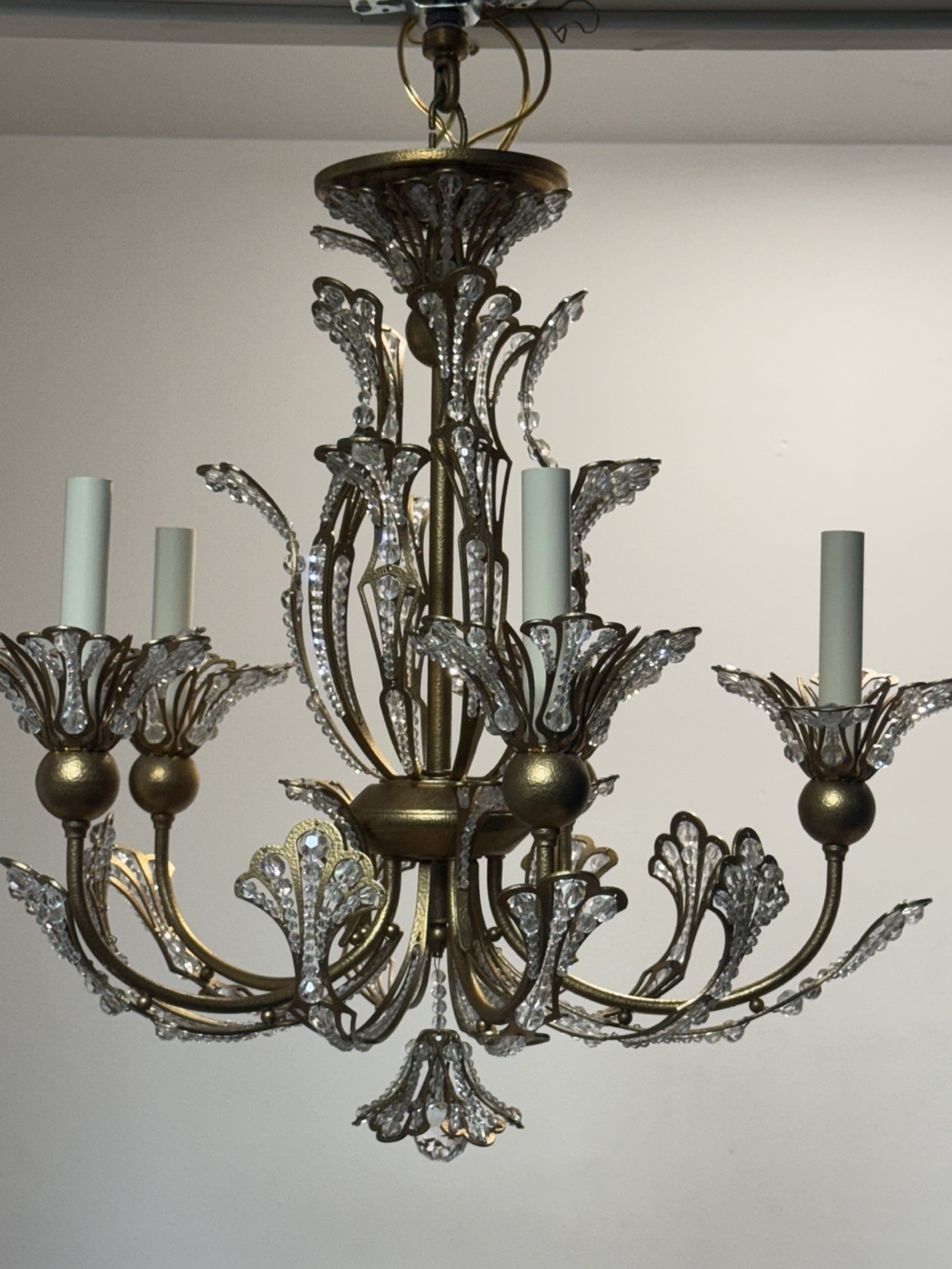 Gold Crystal Chandelier
