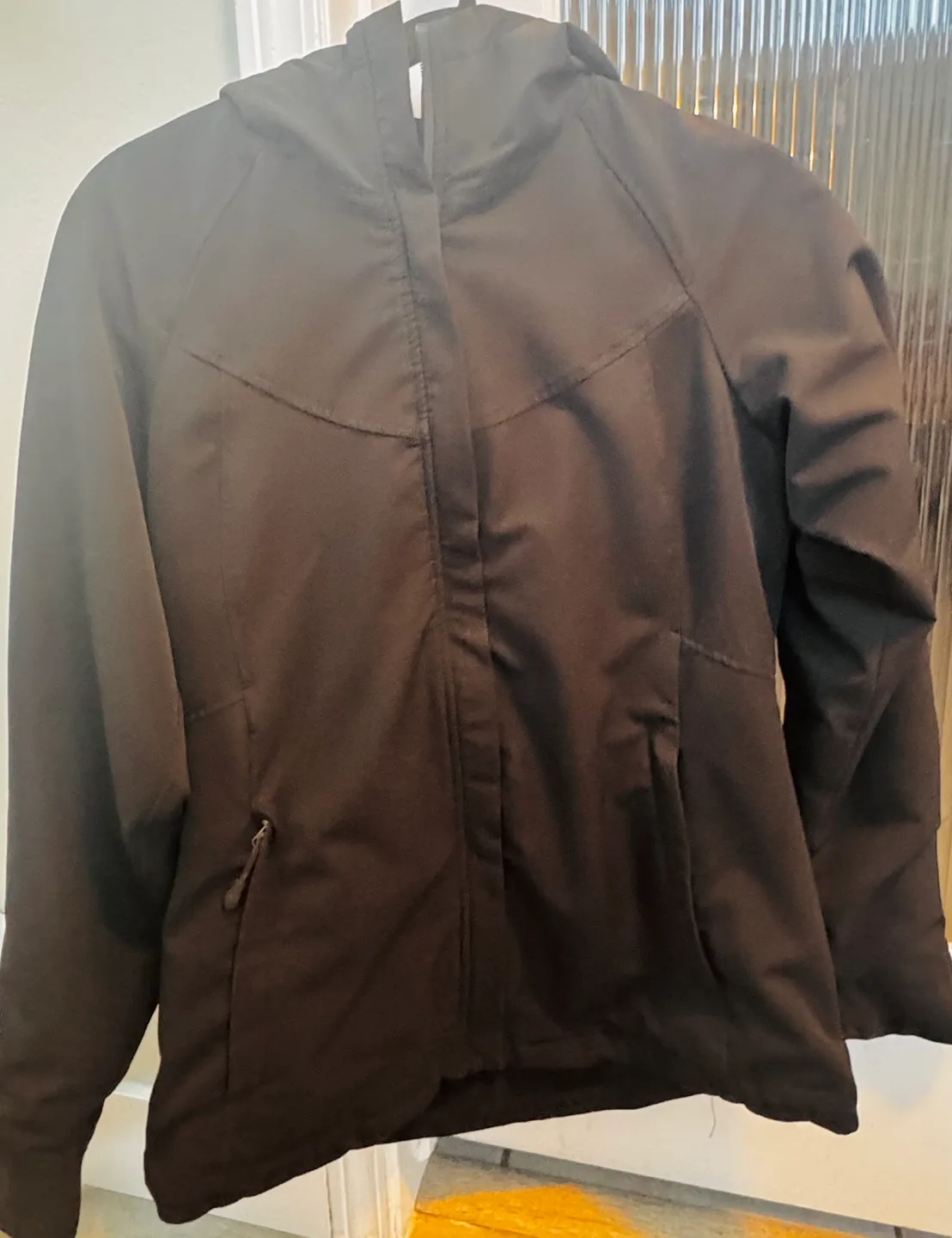 Women's Black Softshell Jacket with Hood image indicator(3)