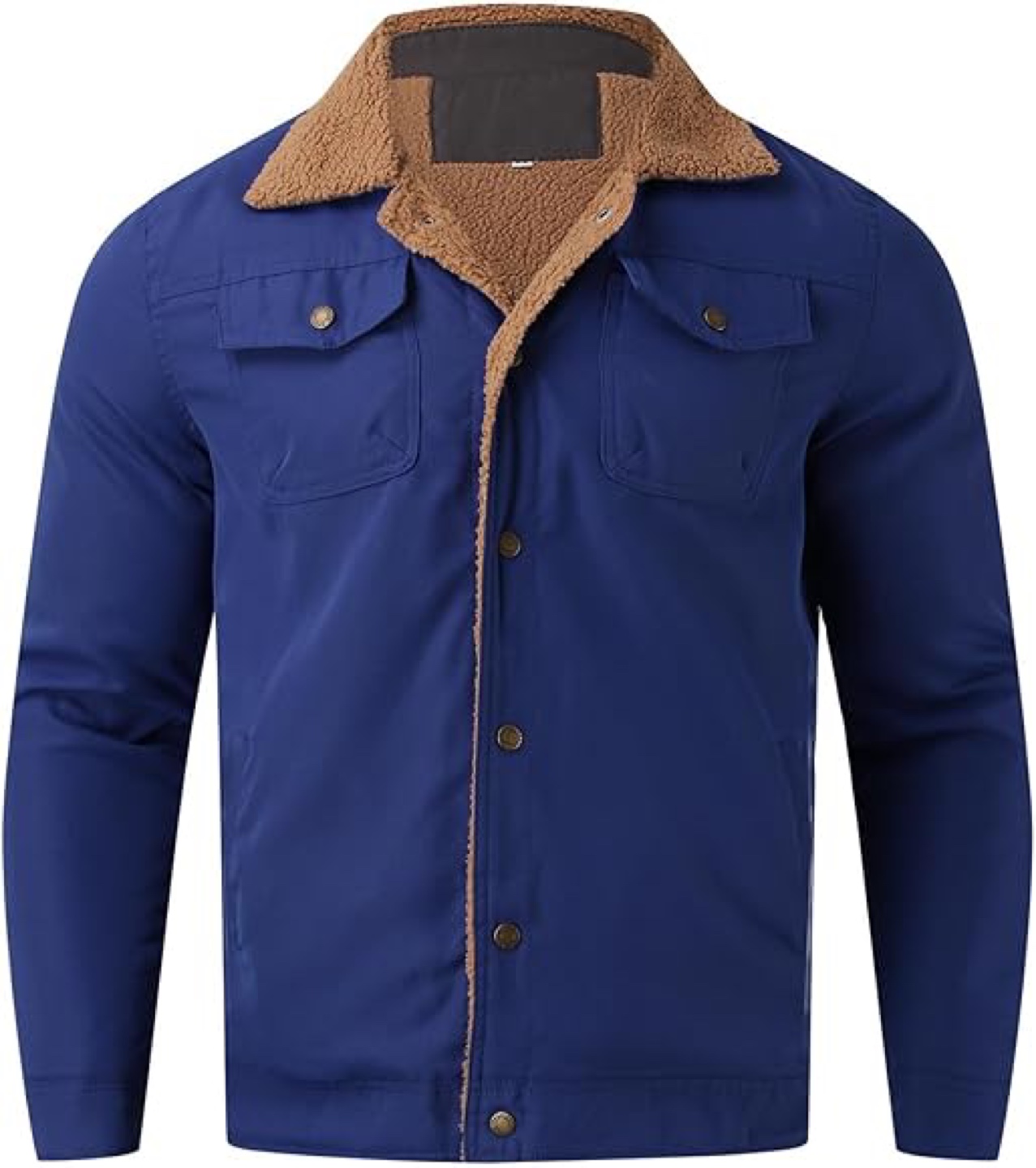 Men's Sherpa Lined Jacket - Blue - photo 2