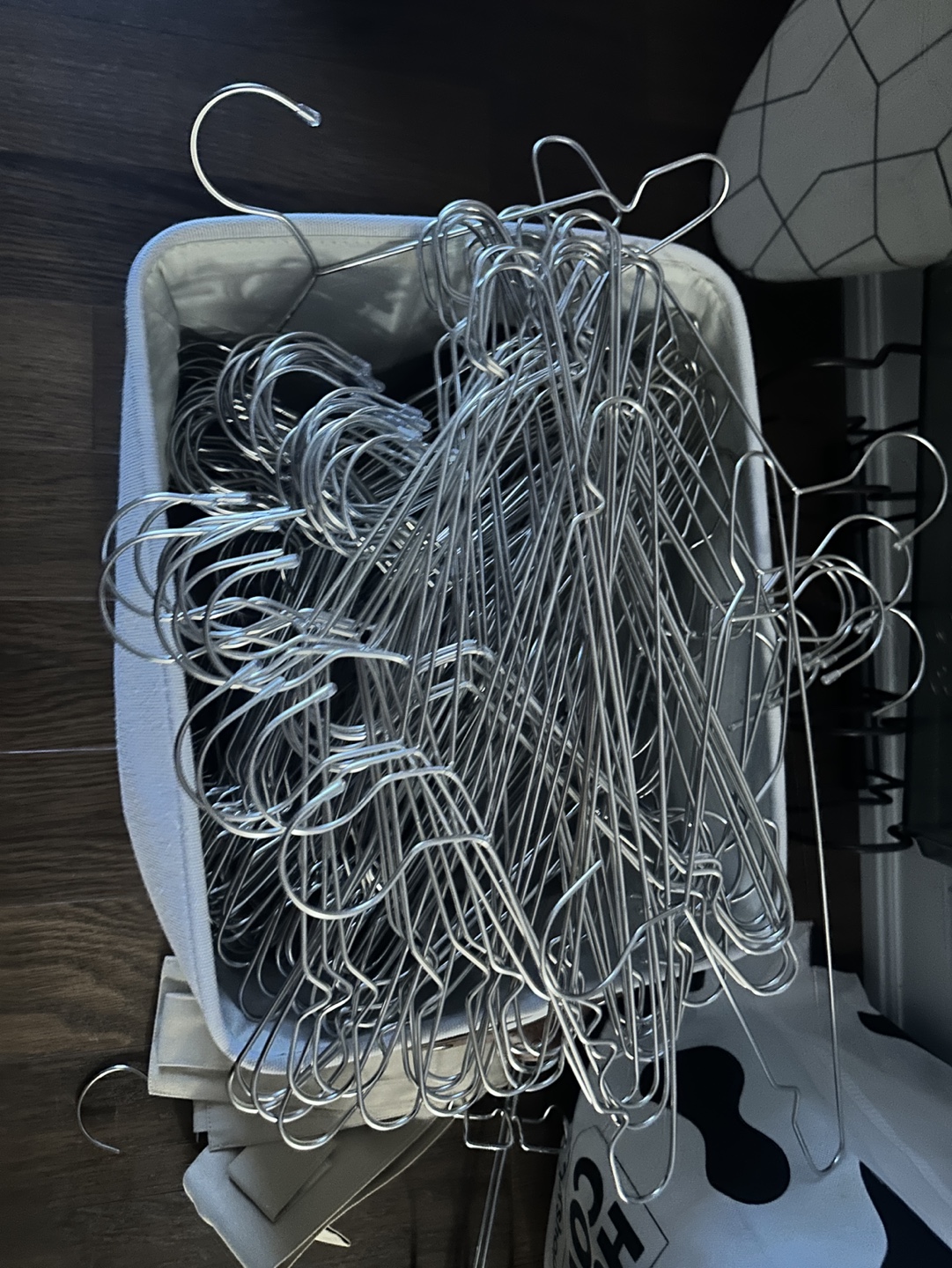 Bulk Lot of Metal Clothes Hangers