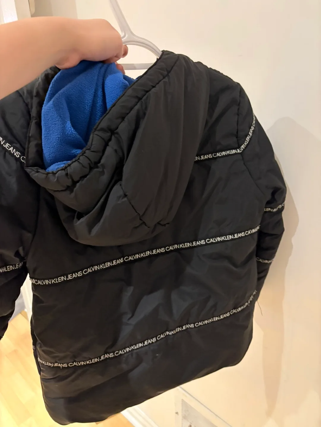 Calvin Klein Jeans Boys' Size 7 Black Puffer Jacket image indicator(4)