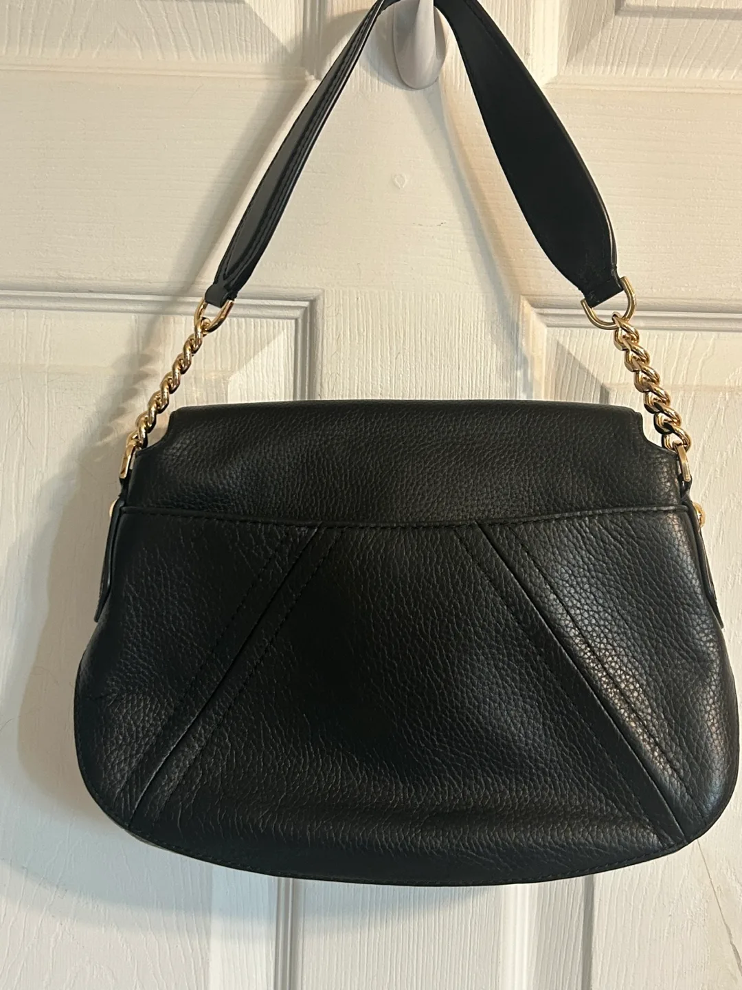 Michael Kors Black Bedford Leather Shoulder Bag image indicator(3)