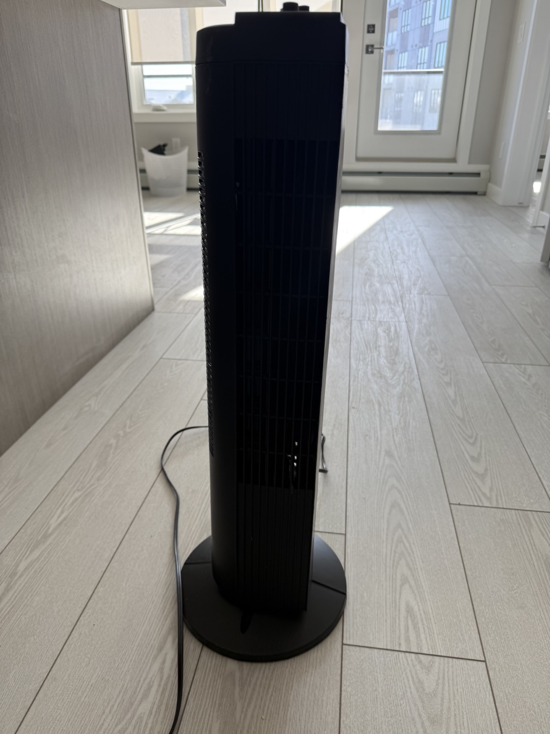 Black Oscillating Tower Fan