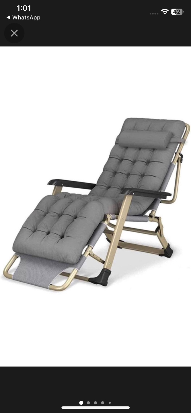 Reclining Chair Set of 2 Folding Zero Heavy duty Sun Bed