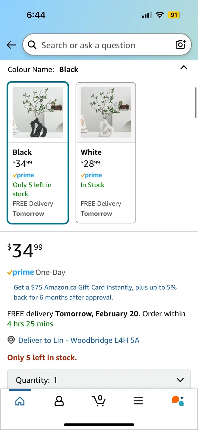 Handmade Black Ceramic Vase Set - Modern Decor image indicator(5)