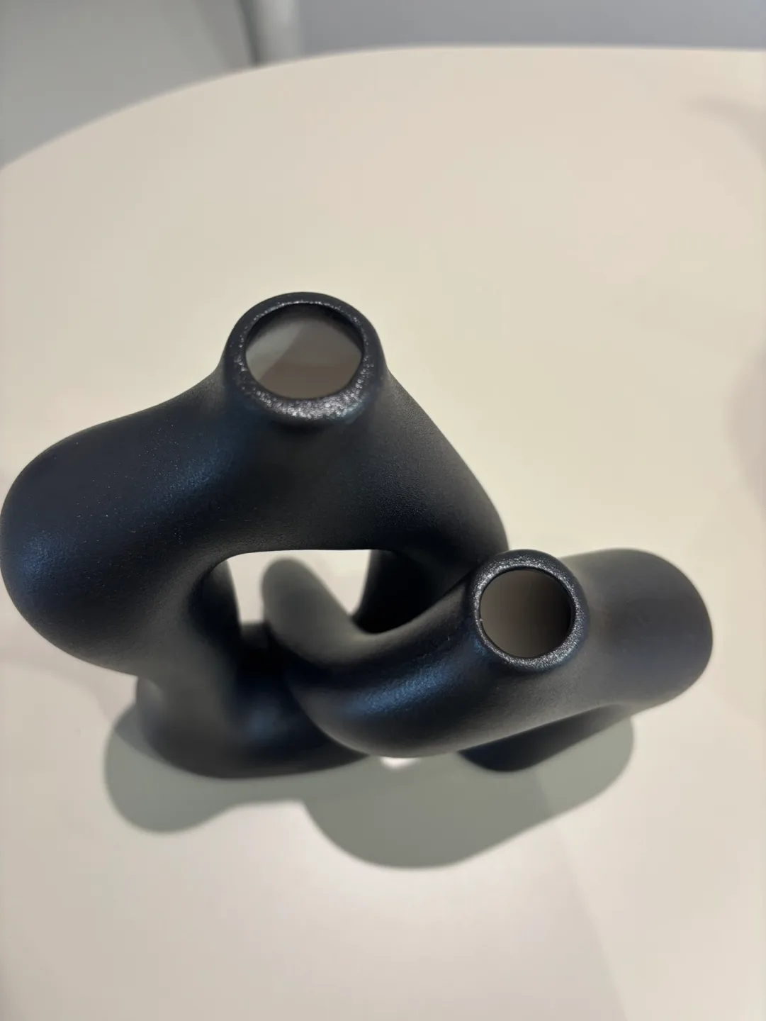 Handmade Black Ceramic Vase Set - Modern Decor image indicator(2)