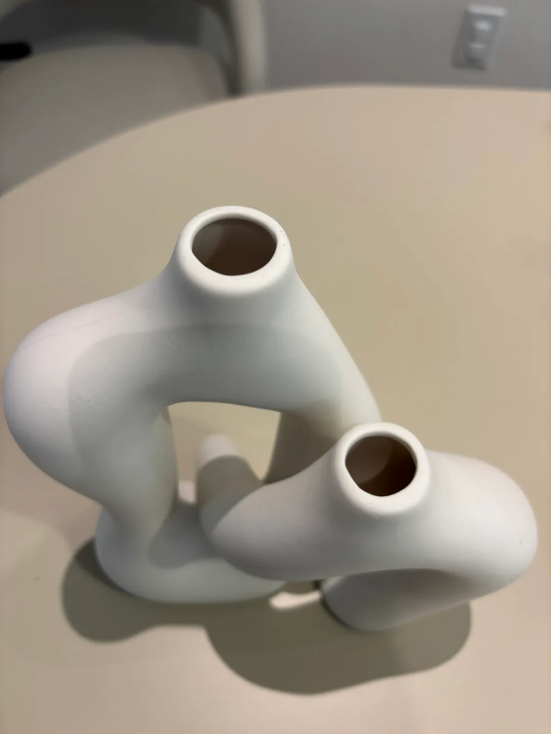 Handmade White Ceramic Vase Set - Modern Decor image indicator(2)