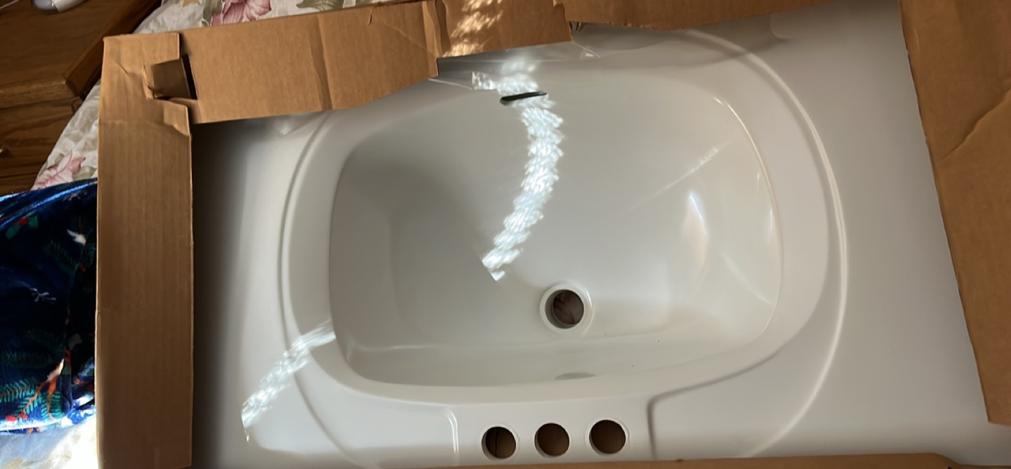 New Lorenzo Citation Vanity Cabinet with Sink - White - photo 3