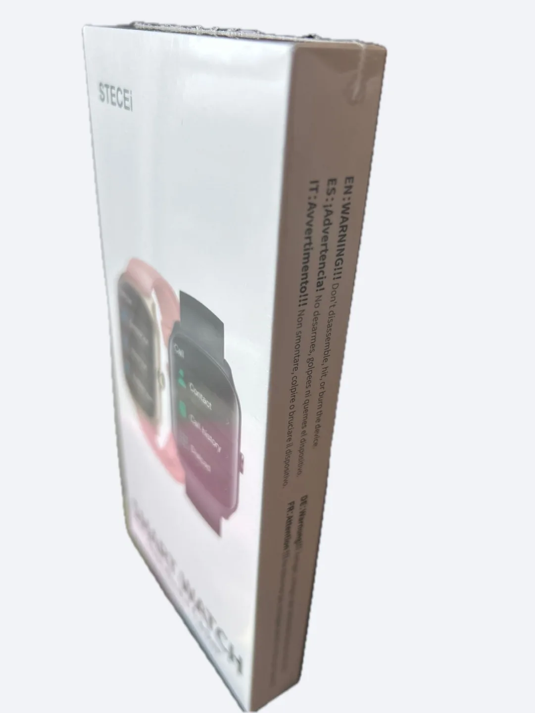 New STECEI Smart Watch Fitness Tracker - Pink & Black image indicator(4)