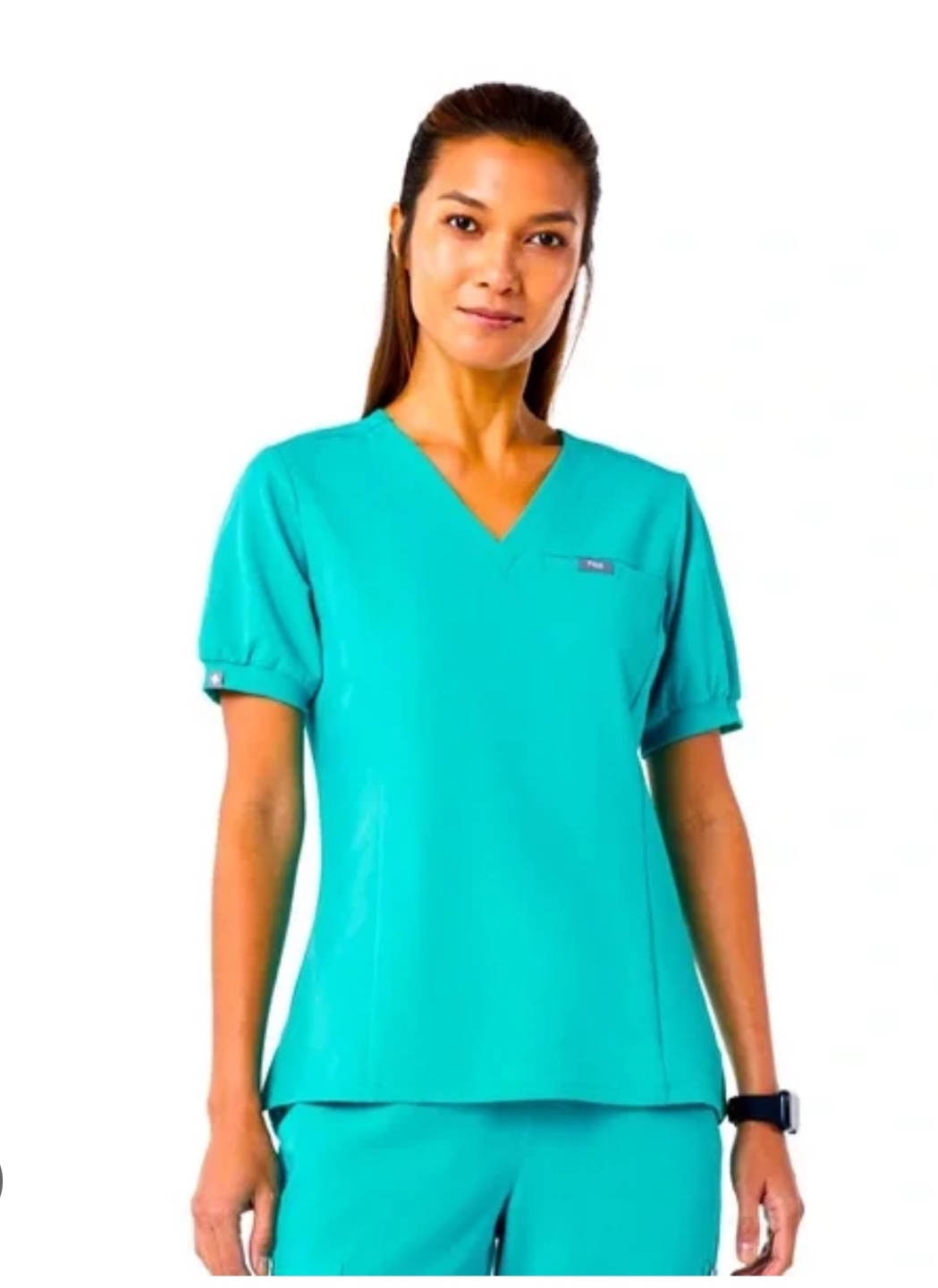 Figs Scrub Top & Pants Set - Teal - Size M - photo 2