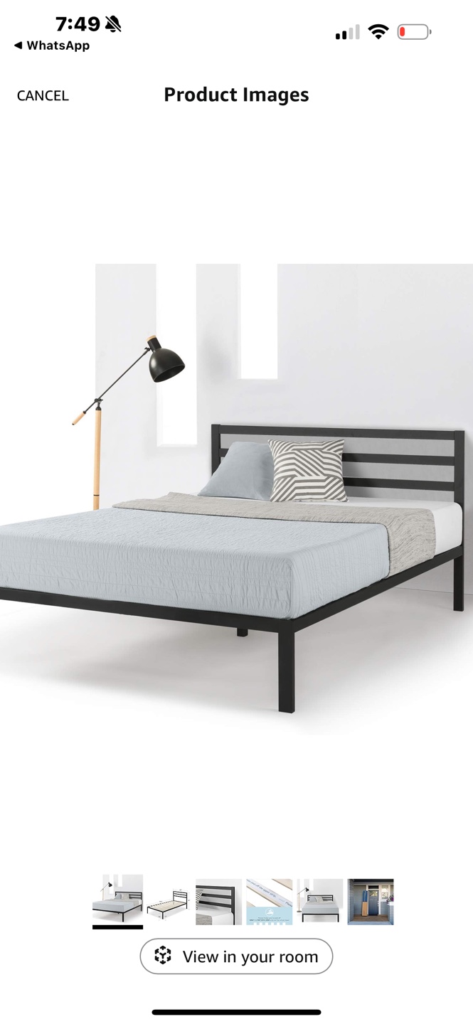 Brand New MELLOW Twin Metal Bed Frame - photo 2