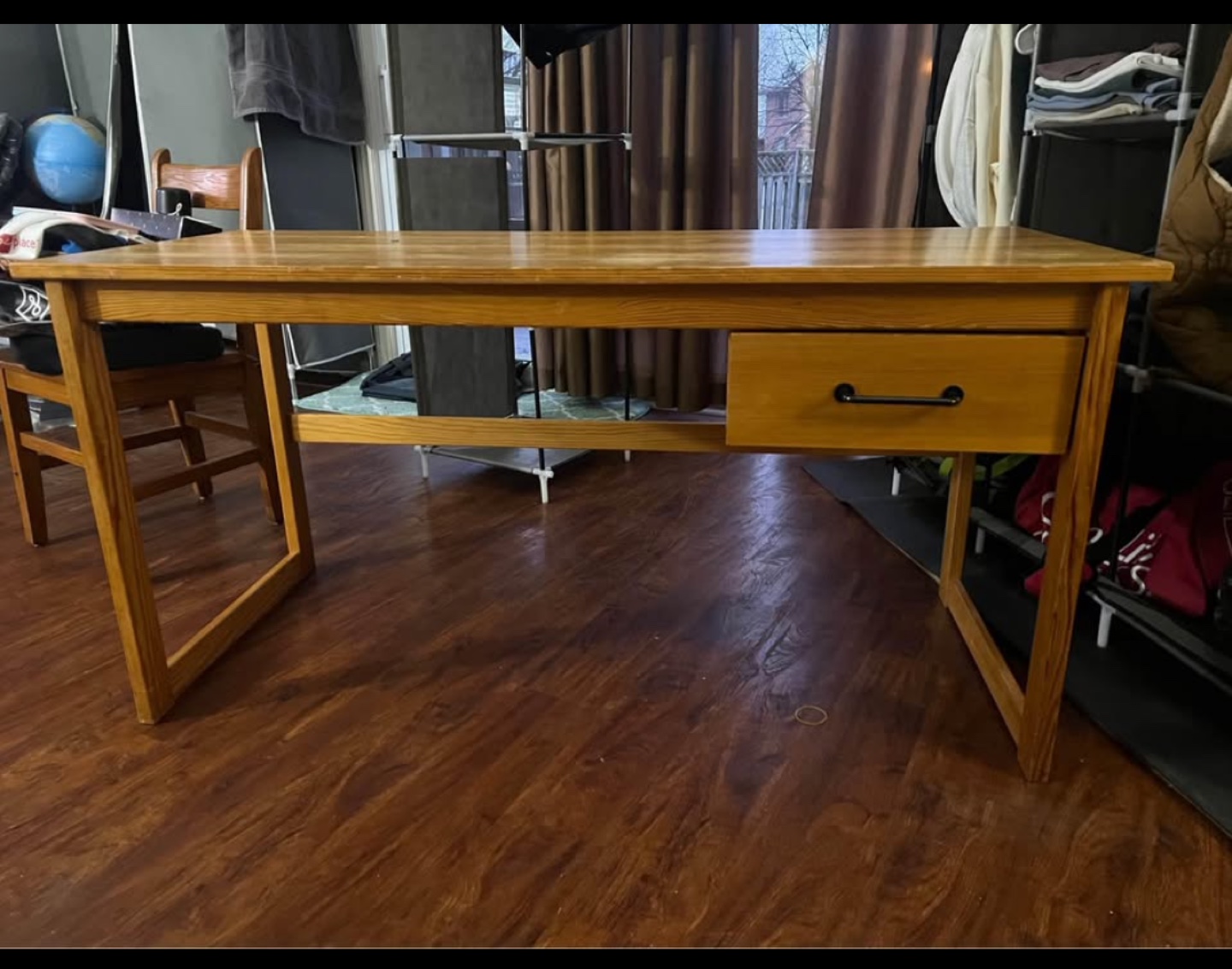 Wooden Desk with Drawer - photo 4