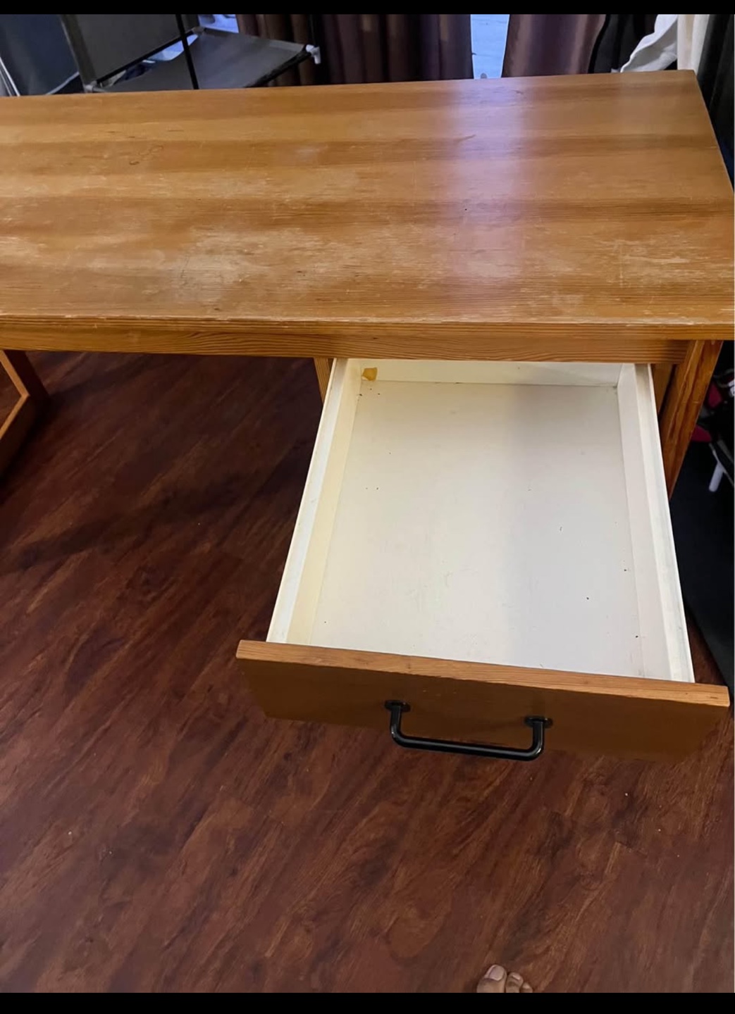 Wooden Desk with Drawer - photo 5