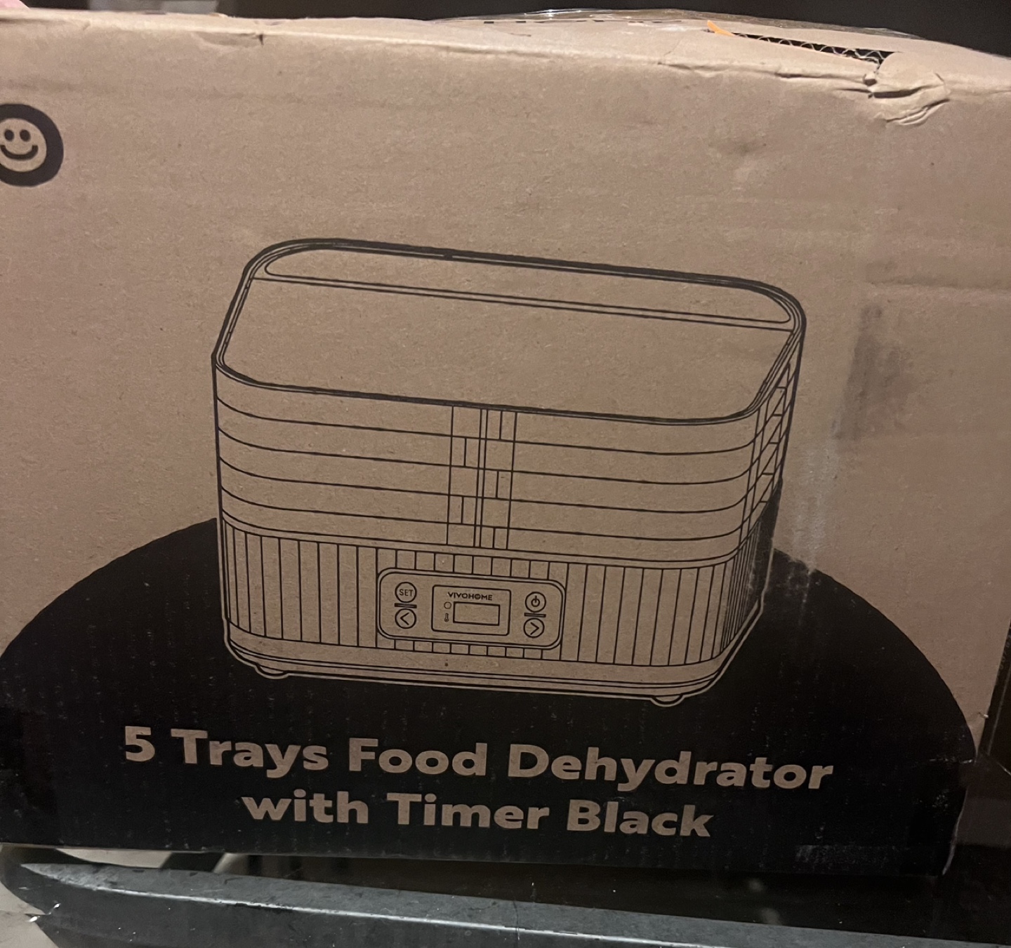 VIVOHOME 5-Tray Food Dehydrator with Timer - Black - photo 3