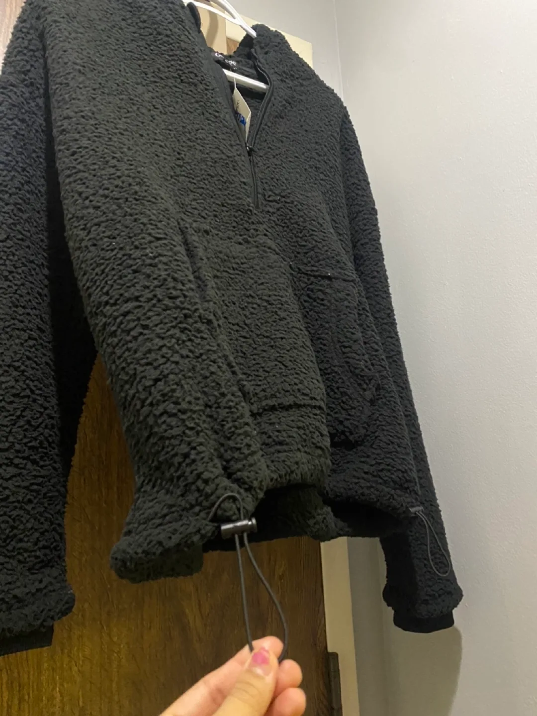 George Women's Black  Fleece Hoodie Size M image indicator(4)