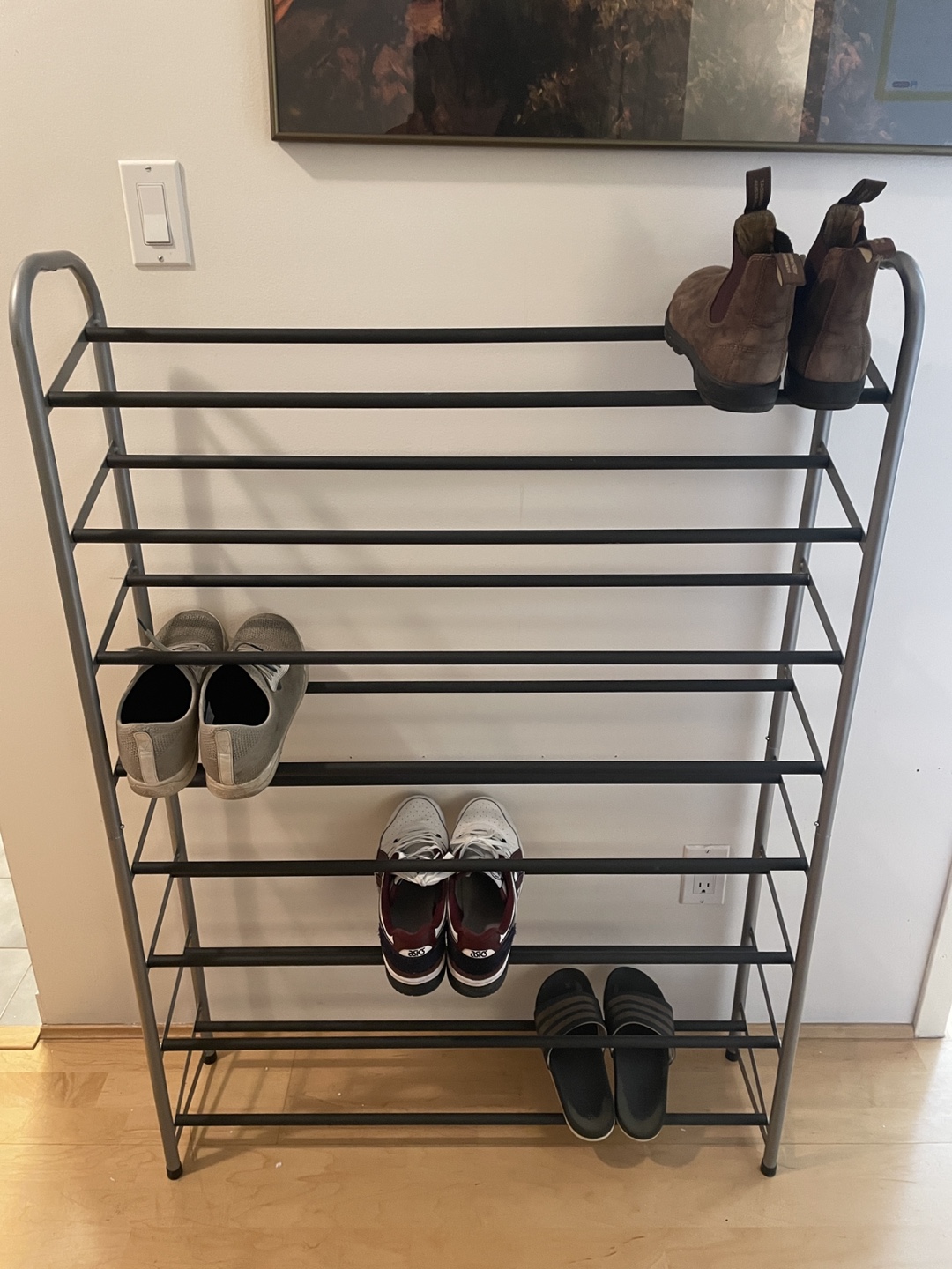 Metal 8-Tier Shoe Rack