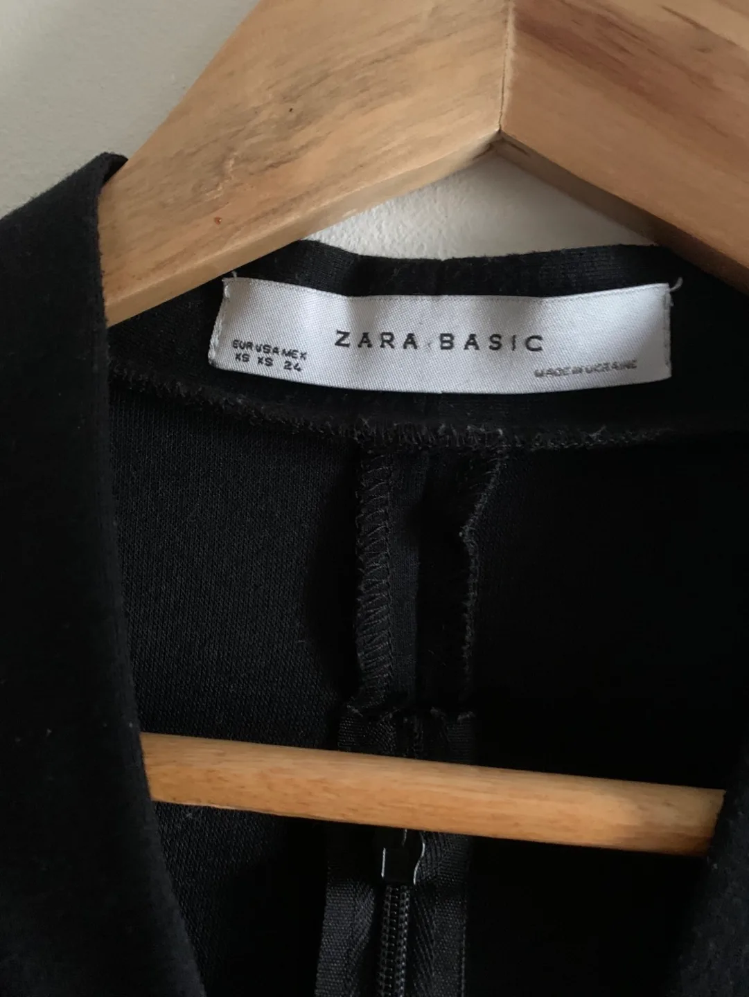 Zara Basic Black Midi Dress Size XS image indicator(5)