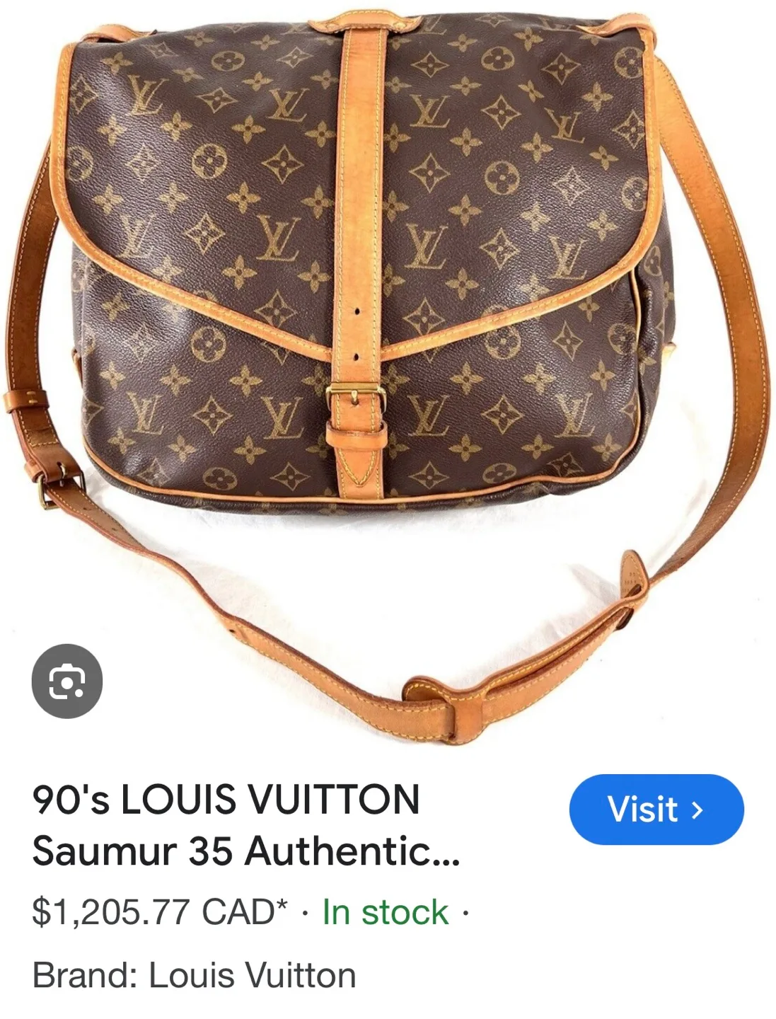 90's LOUIS VUITTON  Monogram  Messenger Bag image indicator(10)