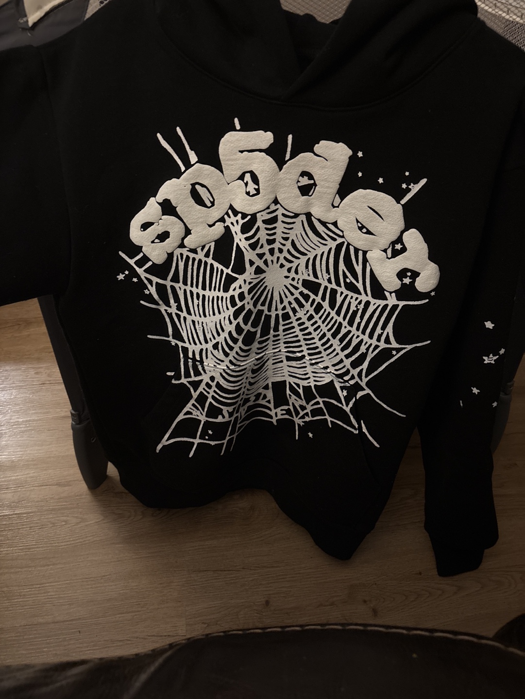 Spider Web Graphic Hoodie - Size Small - photo 4