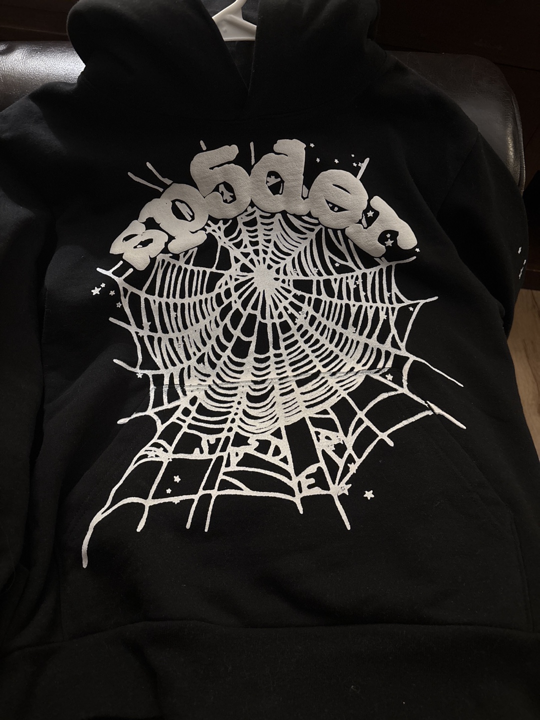 Spider Web Graphic Hoodie - Size Small