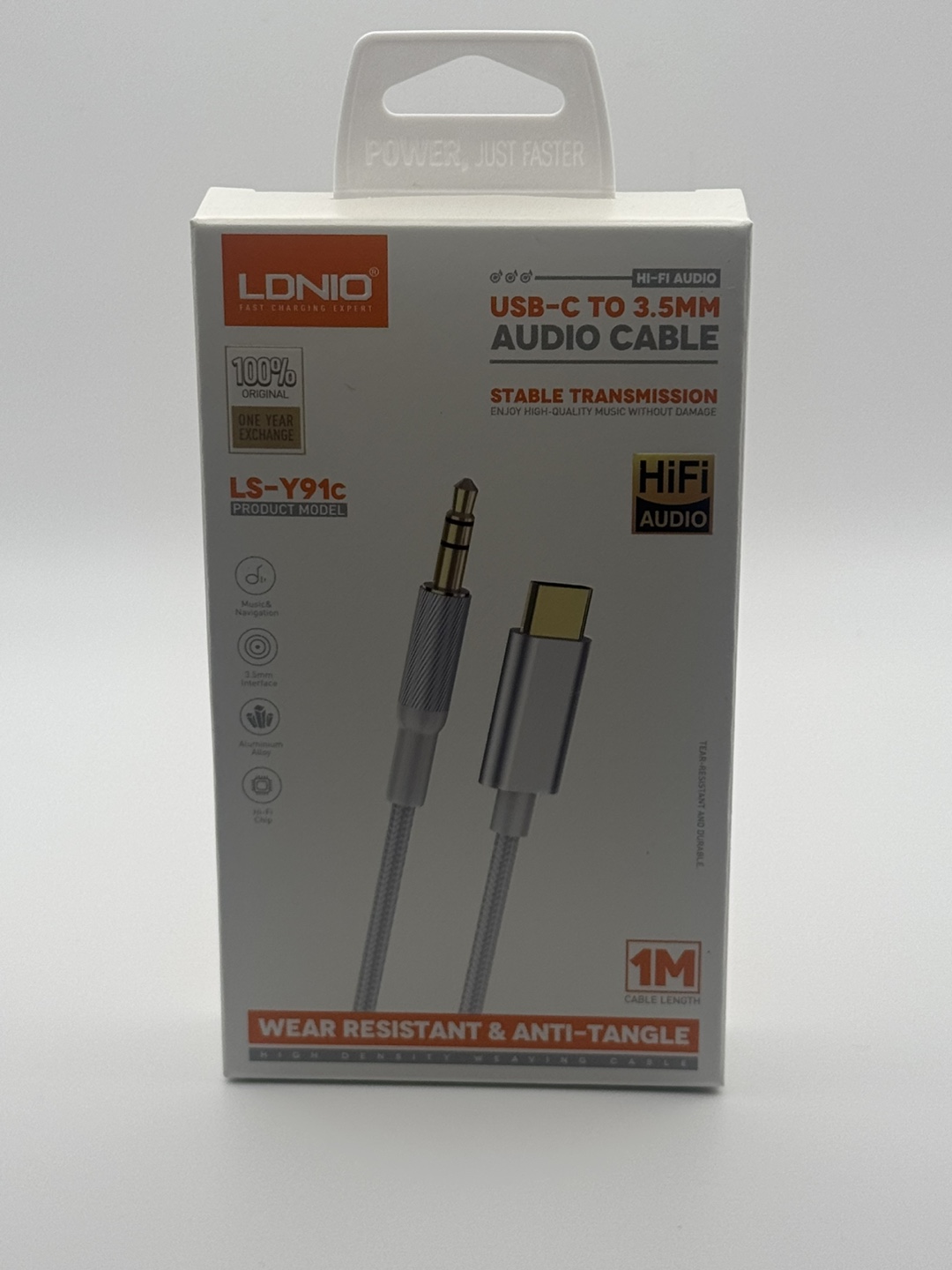 LNIO LS-Y91c USB-C to 3.5mm Audio Cable - 1M