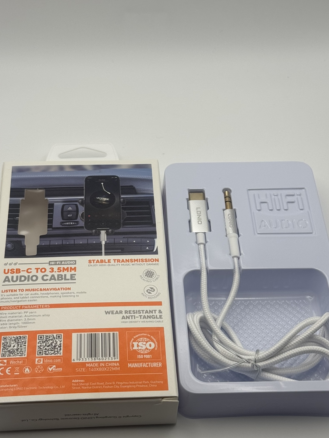LNIO LS-Y91c USB-C to 3.5mm Audio Cable - 1M - photo 2
