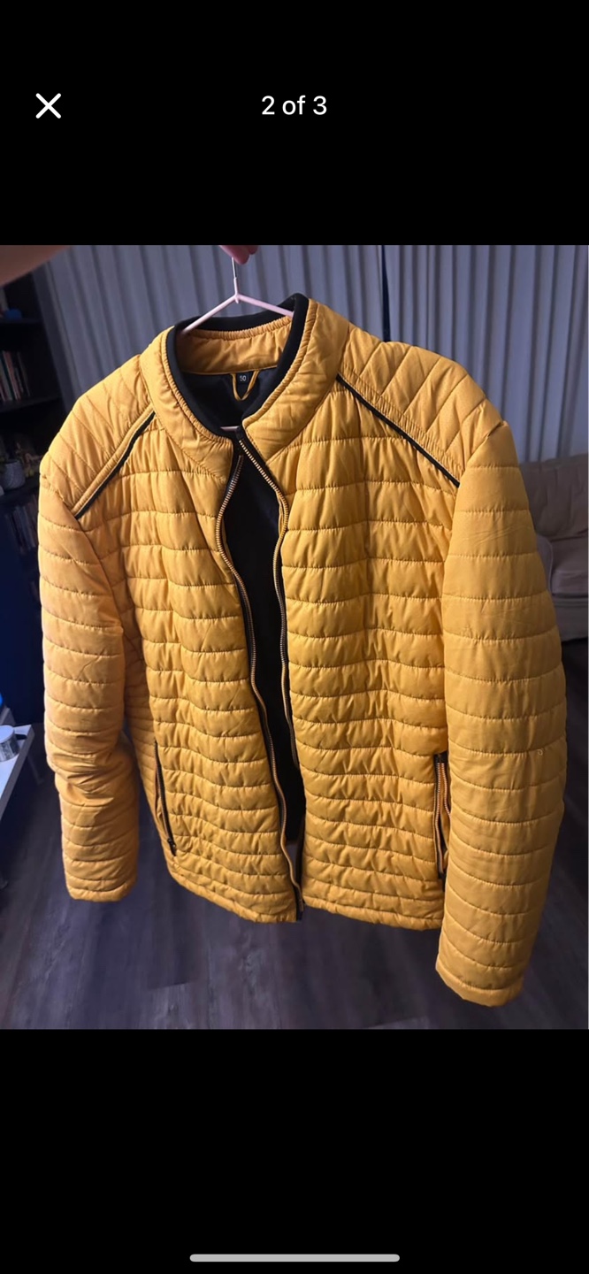 Mustard Yellow Quilted Jacket